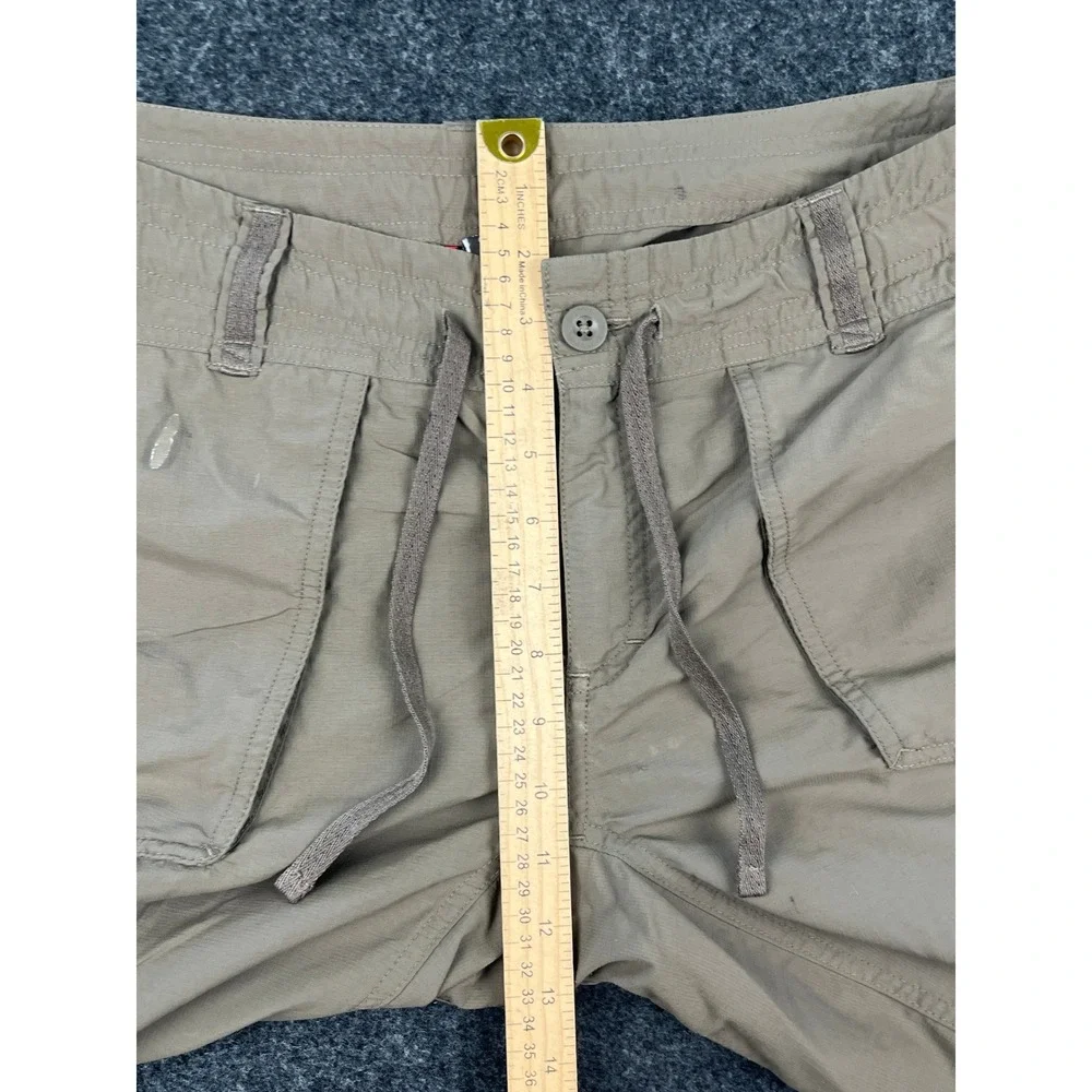 The North Face Tekware Mens Hiking Shorts Khaki Tan Drawstring Size 35 APRF